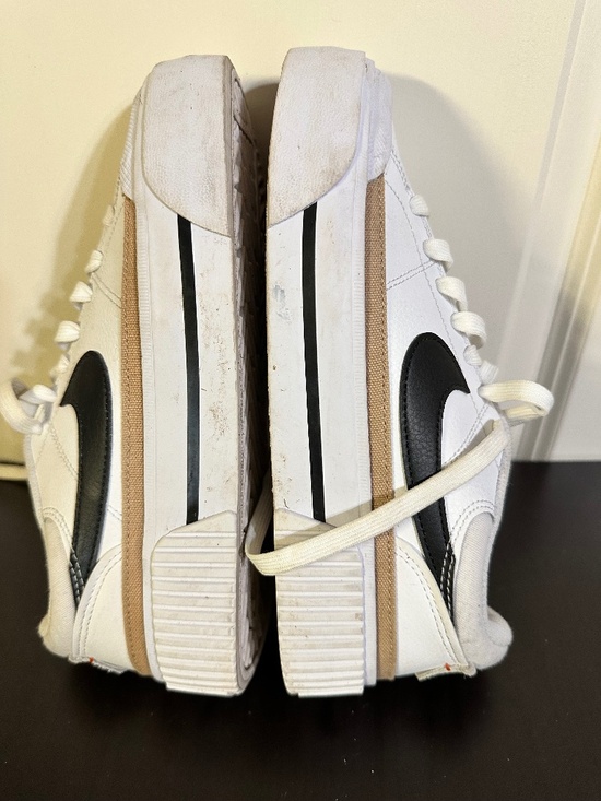 Nike Shoes - Nike Court Legacy Lift sneakers feature a prominent platform sole and a white le